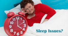 Connection Found Between Sleep issues and Elevated Stroke Risk. Picture of an older caucasian female lying in her bed with her head propped up, unable to sleep.